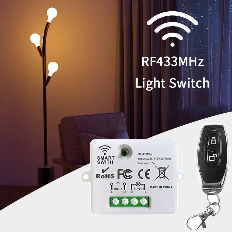 Smart Home Lighting Control - RF 433MHz Drahtloser Fernbedienungsschalter Smart Home