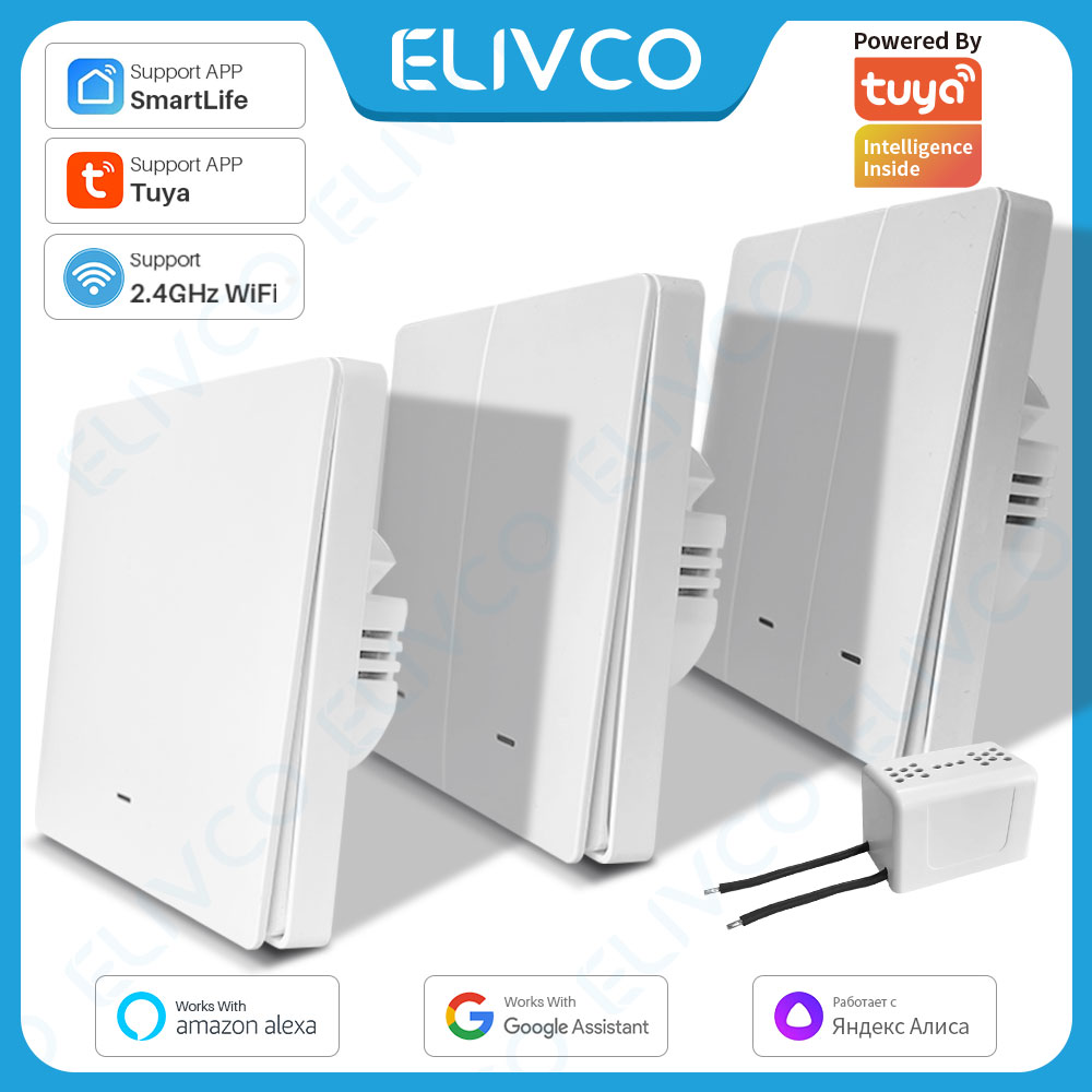 Smart Home Lighting Control - Tuya WLAN Smart Schalter ohne Neutralleiter