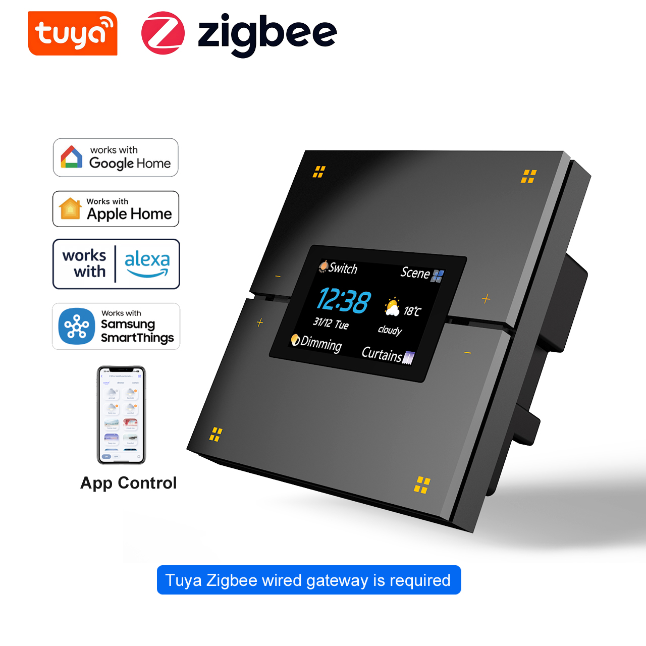 Smart Home Lighting Control - M9 Pro 8-Tasten UK Tuya Smart