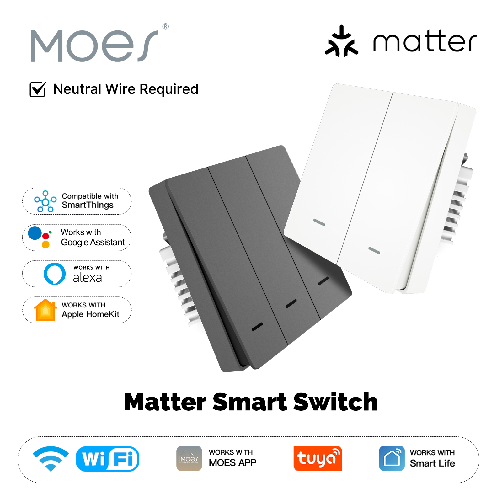 Smart Home Appliances - MOES Matter Tuya WiFi Smart Licht