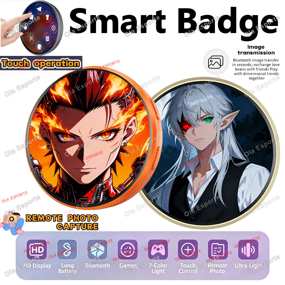 Anime E-Abzeichen Display-Pin  – Smart Home Icon Bewertung und Preis