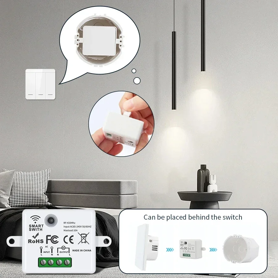 RF 433MHz Drahtloser Fernbedie – Smart Home Lighting Control Bewertung und Preis