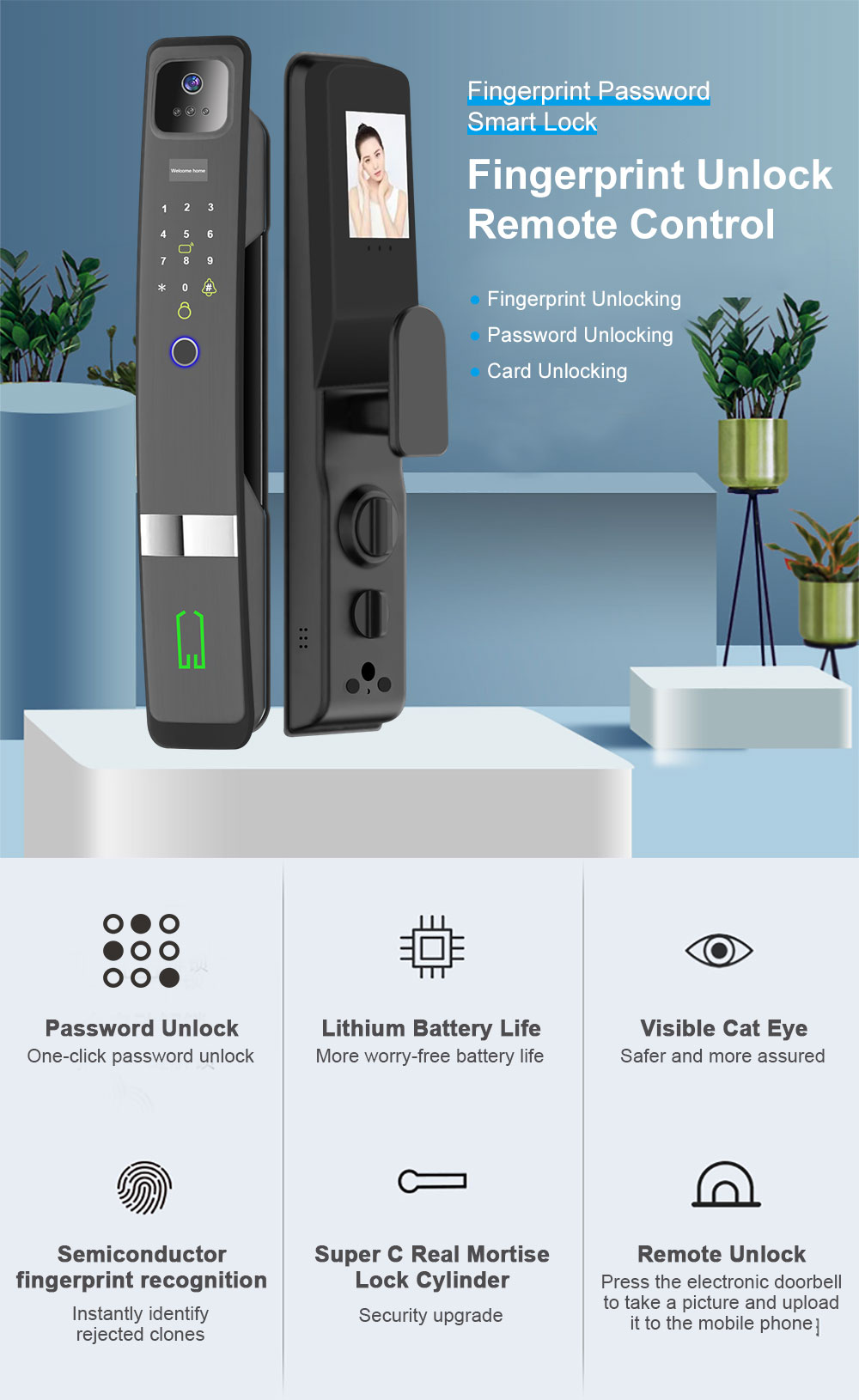 Tuya Wifi Fingerprint 3D Gesic – Video Doorbell Bewertung und Preis