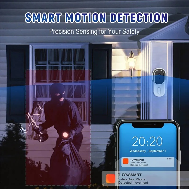 Weitwinkel Tuya Smart Life APP – Video Doorbell Bewertung und Preis