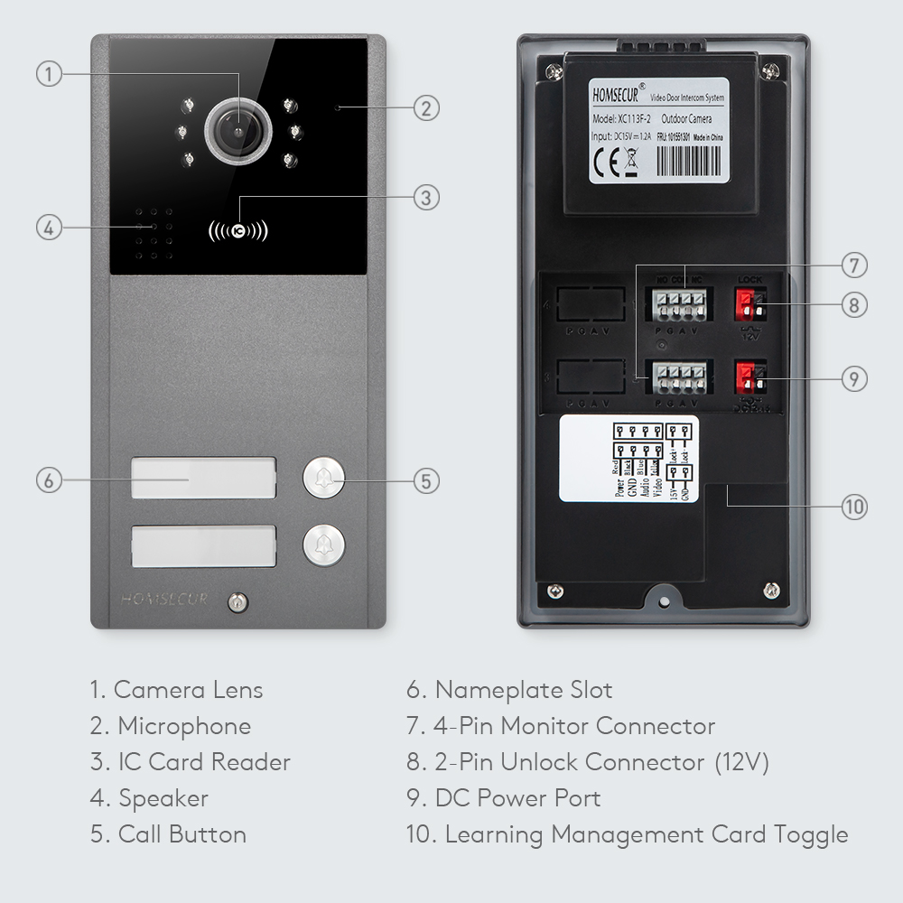 4-Draht XC113F-2 HD-Türklingel – Video Doorbell Bewertung und Preis