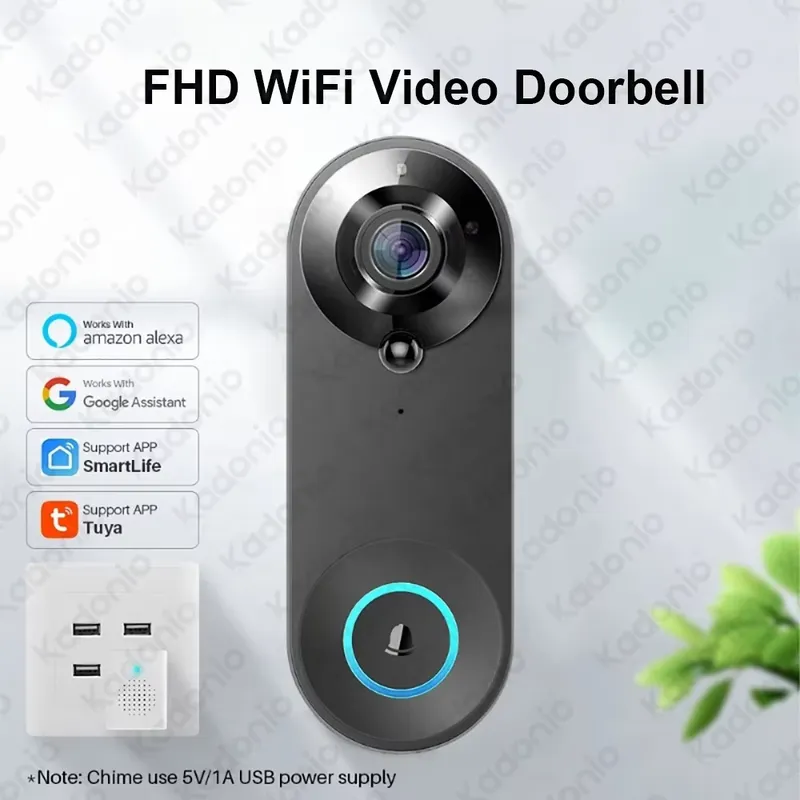 Kadonio 1080P WLAN-Video-Türkl – Video Doorbell Bewertung und Preis