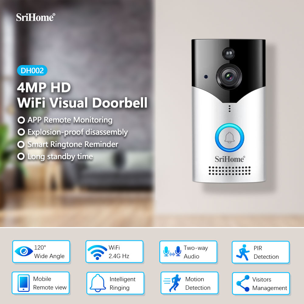 Srihome DH002 4MP 1440P Energi – Video Doorbell Bewertung und Preis